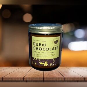 NEW! Leoben Company Dubai Chocolate Scented Candle 6.5oz